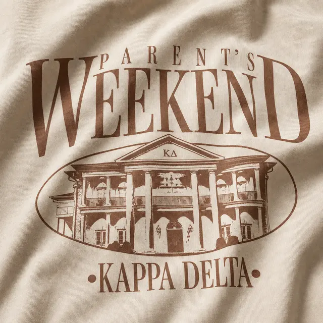 Kappa Delta Elegant House Illustration Parent's Weekend Sweater