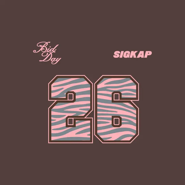 Sigma Kappa Zebra Striped Numbers Bid Day Crewneck