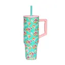 Elemental 40oz Commuter Tumbler Vintage flower Front
