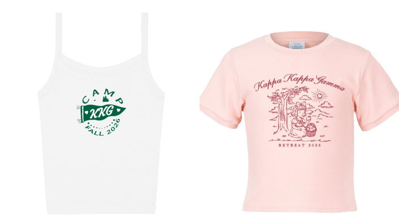 Kappa Kappa Gamma Merch Camp Designs