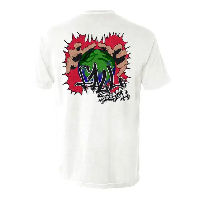 Hands Holding Earth Fall Rush Shirt for Theta Xi