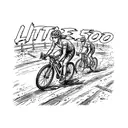 Fraternity Cyclist Illustration Big Little Reveal Shirt