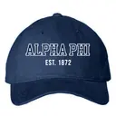Alpha Phi Bold Block Text PR Hat 2