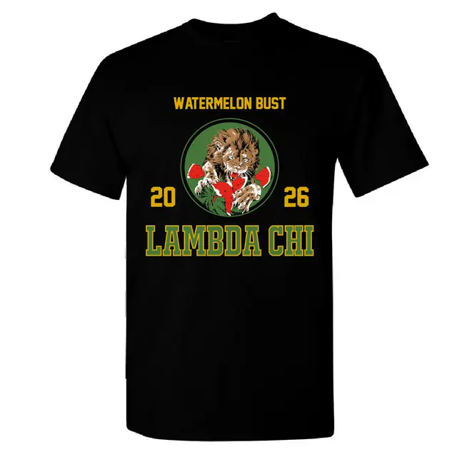 Lambda Chi Alpha Lion and Watermelon Graphic Philanthropy Shirt 2