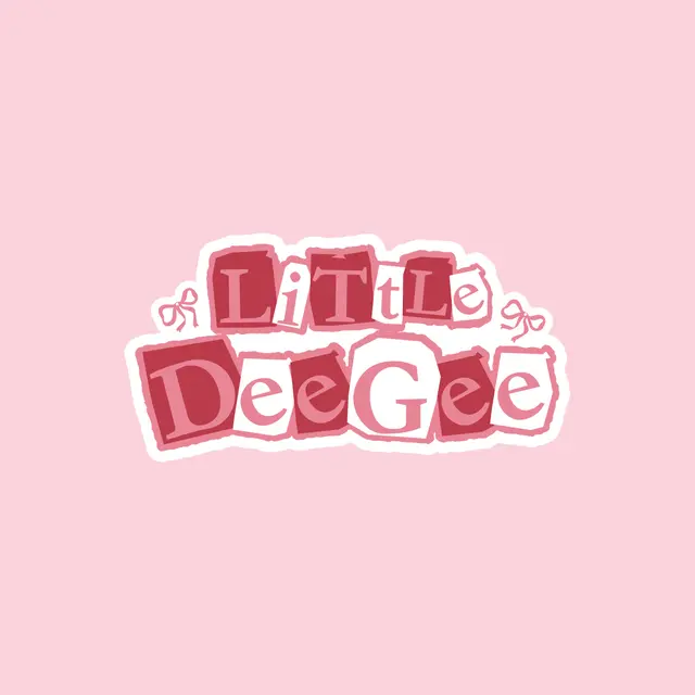 Delta Gamma Block Lettering with Bows Big Little Reveal Tank