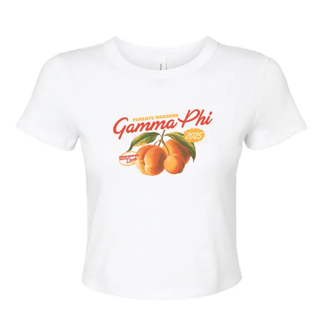 Gamma Phi Beta Peach Illustration Parents Weekend Shirt 2