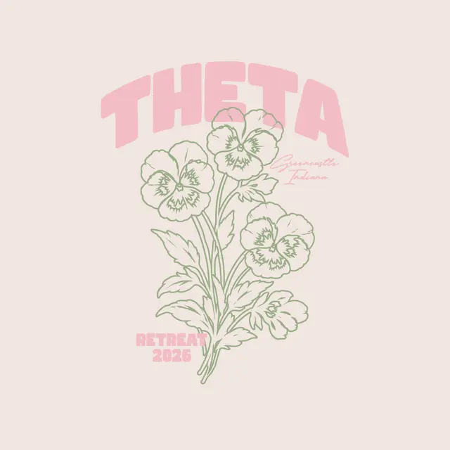 Kappa Alpha Theta Bold Floral Retreat Shirt