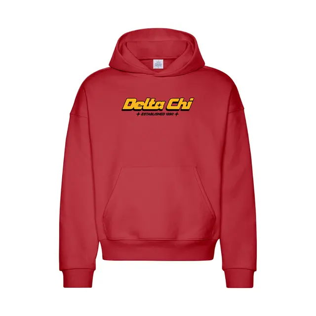 Delta Chi Bold Lettering Stars PR Hoodie 2