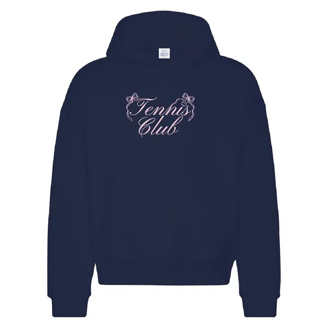 Tennis Club Script Bow PR Hoodie 2