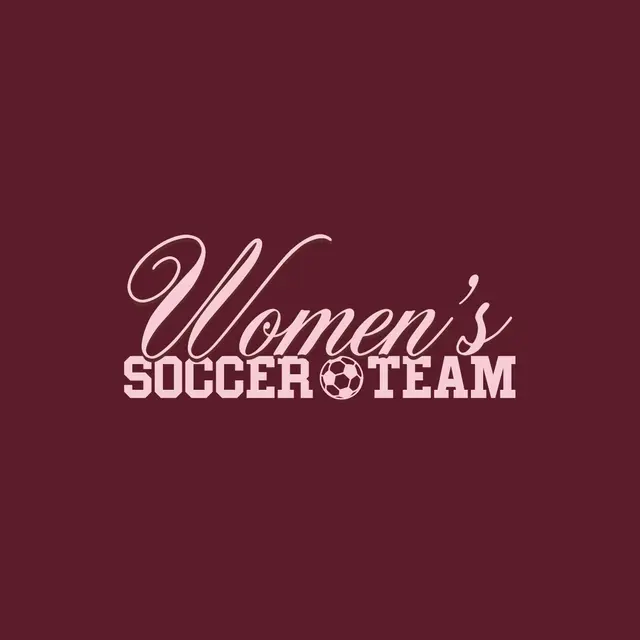 Women's Soccer Team Script and Block Text PR Hoodie