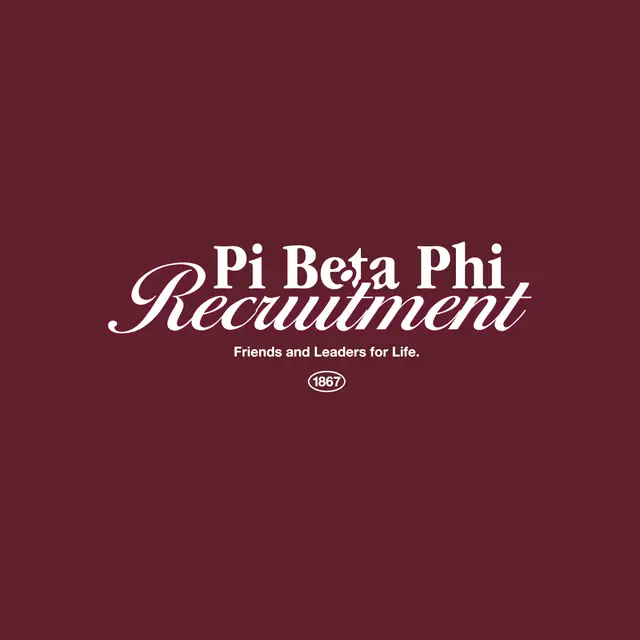 Pi Beta Phi Serif and Script Texts Recruitment Sweater