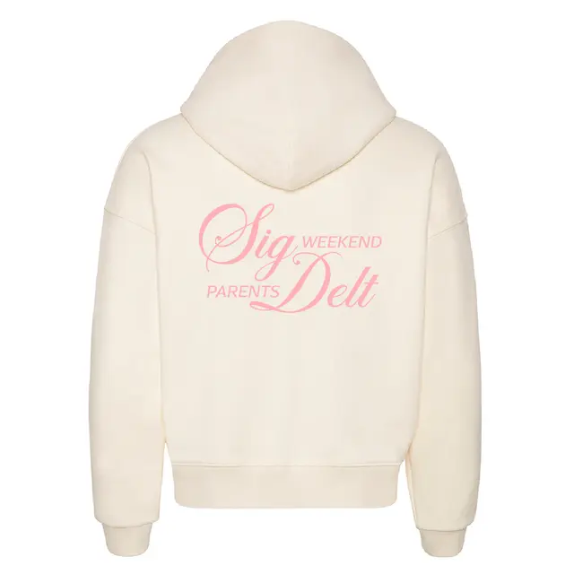 Sigma Delta Tau Elegant Script Parents Weekend Hoodie 2