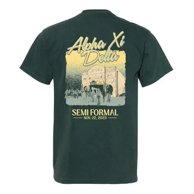 Alpha Xi Delta Theater Building Semi Formal Shirt 2