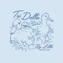 Delta Delta Delta Duck Illustration Big Little Shirt