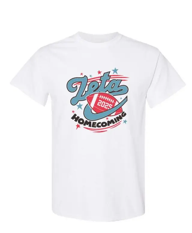 Zeta Tau Alpha Football Graphic Homecoming Shirt 2