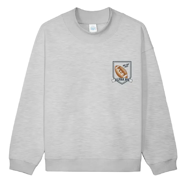 Alpha Sigma Phi Football Graphic Rush Bid Crewneck 2