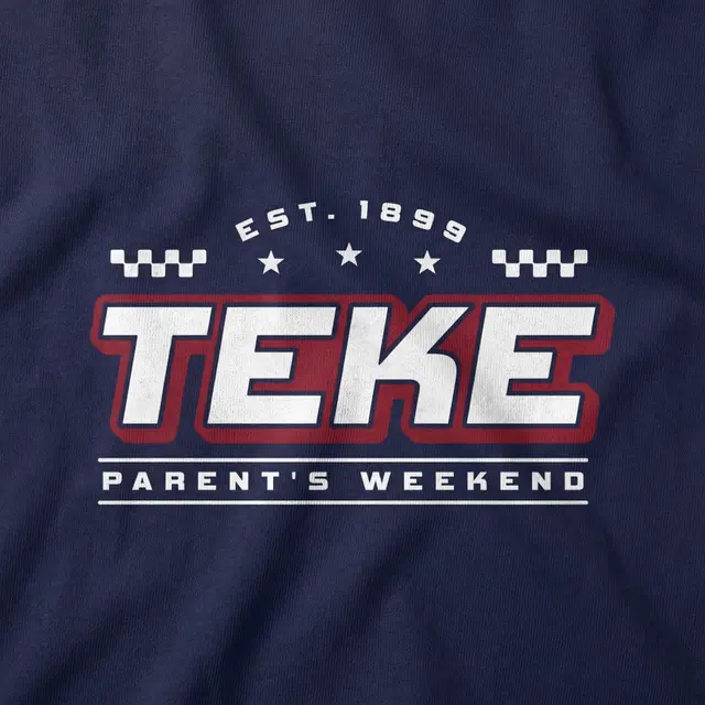 Tau Kappa Epsilon Stacked Text Parents Weekend Hoodie