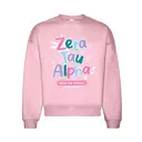 Zeta Tau Alpha Colorful Hand Drawn Lettering Rush Sweater 2