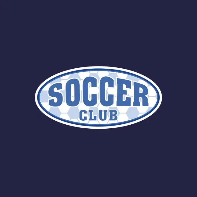 Soccer Club Bold Lettering with Hex Pattern PR Hat