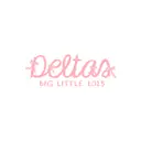 Delta Sigma Theta Bow Script with Pink Big Little Sweater
