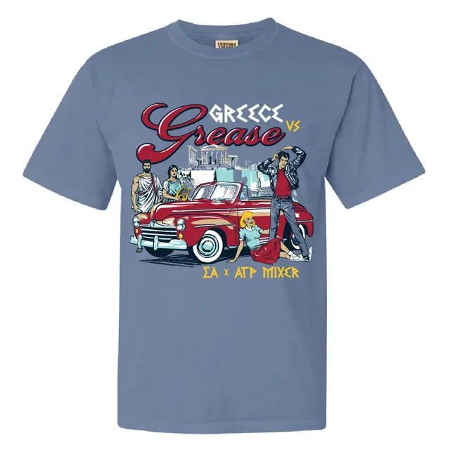 Sigma Alpha Epsilon Retro Car Graphic Date Party Shirt 2