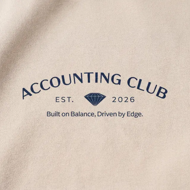 Accounting Club Classic Lettering PR Sweater