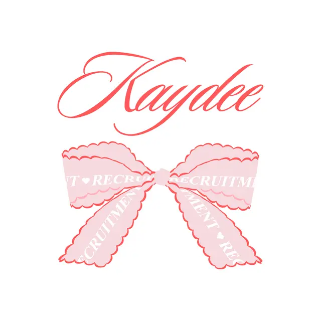 Kappa Delta Elegant Script with Pink Bow Recruitment Tank
