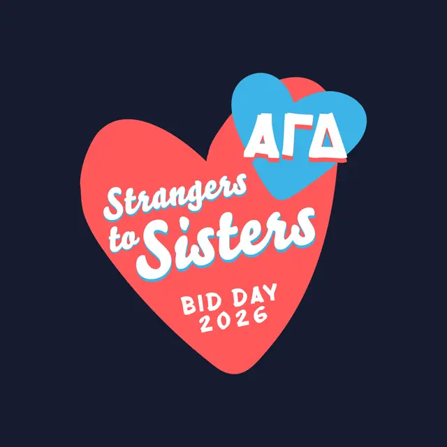 Alpha Gamma Delta Heart Duo Bid Day Shirt