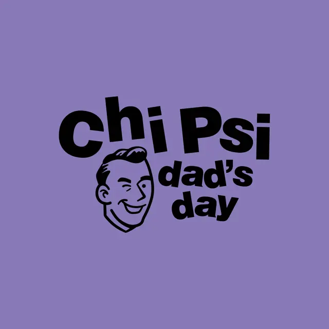 Chi Psi Retro Wink Dad's Day Shirt