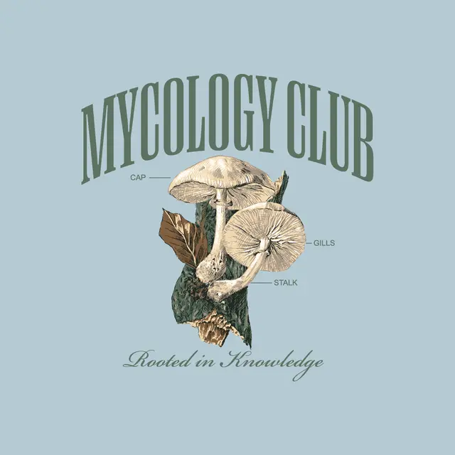 Mycology Club Mushroom Illustration PR Shirt
