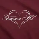 Gamma Phi Heart Illustration Date Party Hoodie