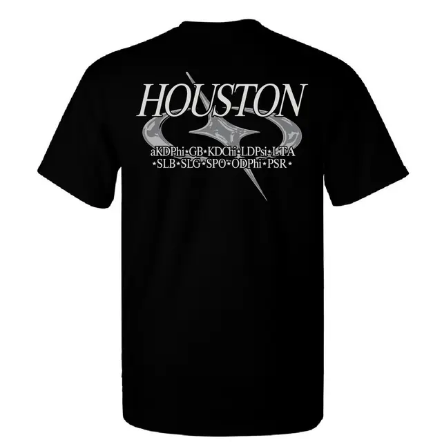 Houseton Stylized Letters Graphic Shirt 2