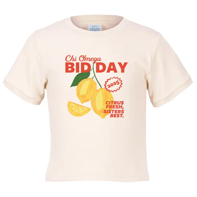 Chi Omega Citrus Fresh Bid Day Shirt 2