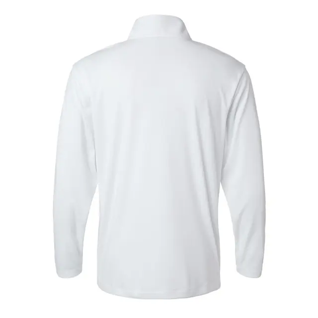 Men's Pro-Lock Performance Quarter-Zip Pullover White Back
