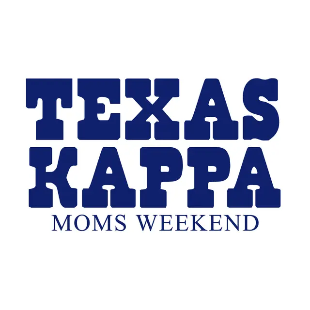 Kappa Kappa Gamma Bold Blue Text Parent's Weekend Hat