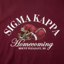 Sigma Kappa Football Helmet Illustration Homecoming Sweater