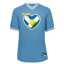 Flat Illustration on Heart PR Jersey Design for Tennis Club