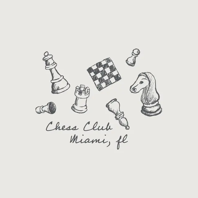 Chess Club Sketch Chess Pieces PR Hoodie