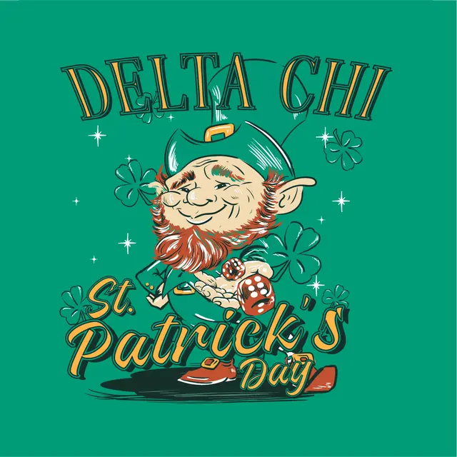Delta Chi Lucky Leprechaun St. Patrick's Day Shirt