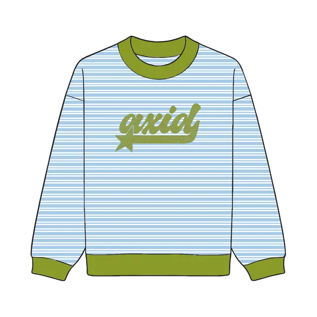 Alpha Xi Delta Flowing Script Star PR Sweater 2