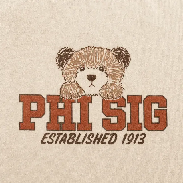 Phi Sigma Sigma Bear Illustration PR Sweater