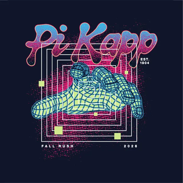 Pi Kappa Phi Neon Hand Graphic Rush Shirt