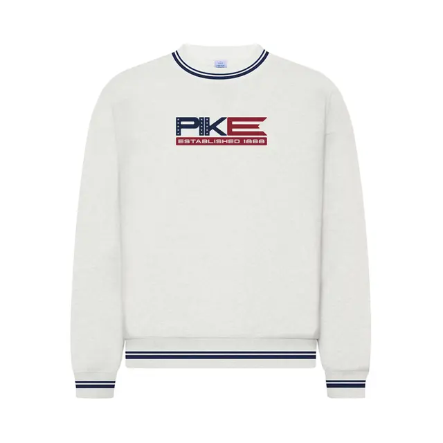 Pi Kappa Alpha Star Pattern Text PR Crewneck 2
