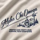 Alpha Chi Omega Cable Car Mountain Illustration Date Party Sweater