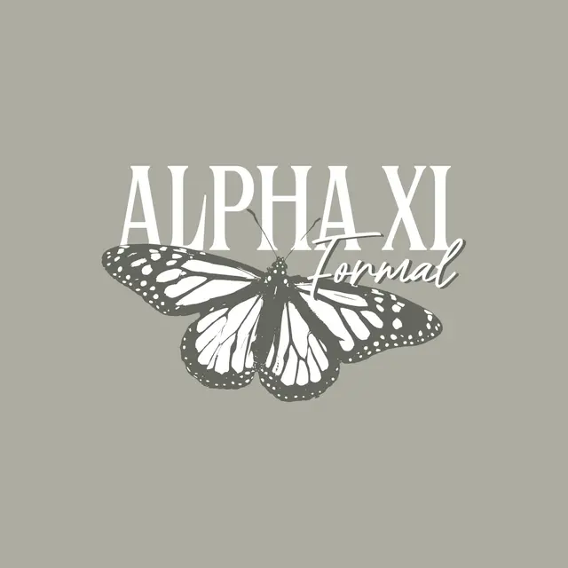 Alpha Xi Delta Butterfly Graphic Formal Hoodie