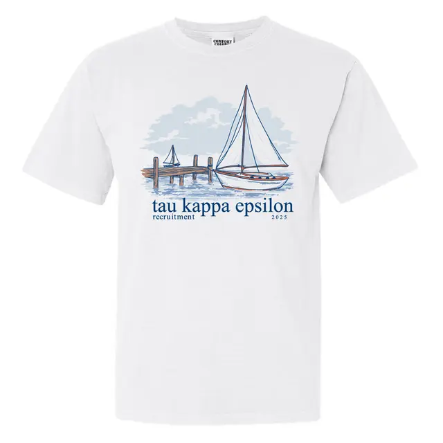 Tau Kappa Epsilon Nautical Sailboat Rush Shirt 2