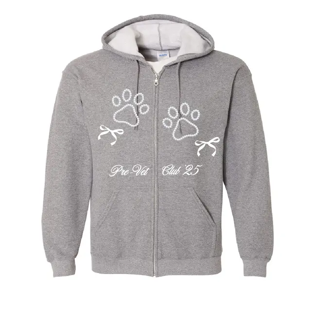 Pre-Vet Club Pearl Paw and Bow PR Hoodie 2