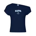Kappa Kappa Gamma Bold Block Letters with Heart Bid Day Shirt 2