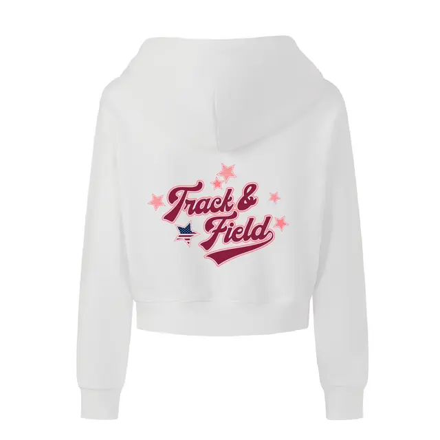 Women's Track & Field Team Star Graphic PR Hoodie 2