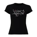 Alpha Phi Butterfly Text Big Little Reveal Shirt 2